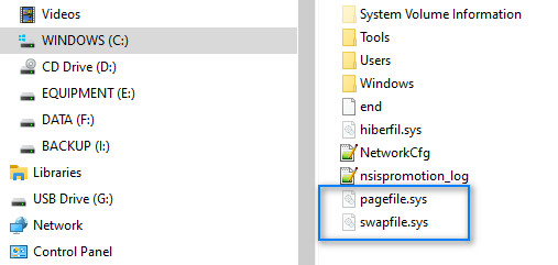 File Sistem Pagefile.sys Dan Swapfile.sys