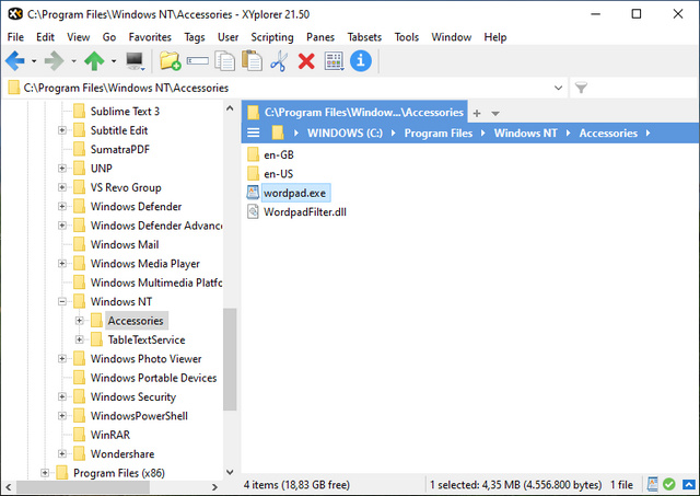 Jalankan WordPad Menggunakan File Explorer