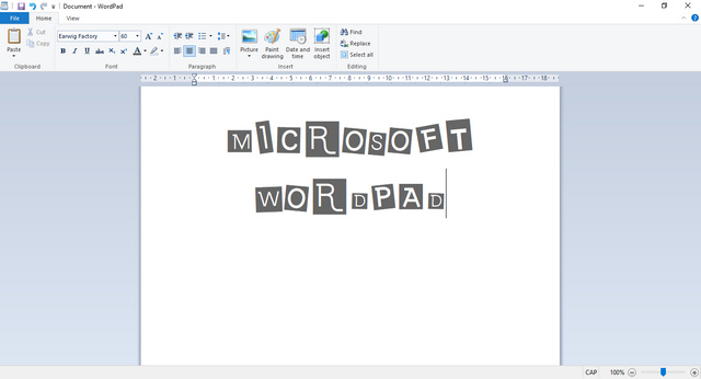 Microsoft Wordpad