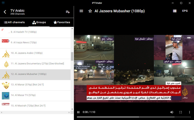 Saluran Televisi Al Jazeera Mubasher